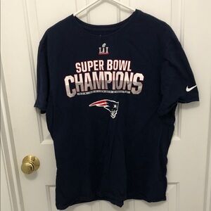 Nike Navy Blue Super Bowl Champions Patriots Tee